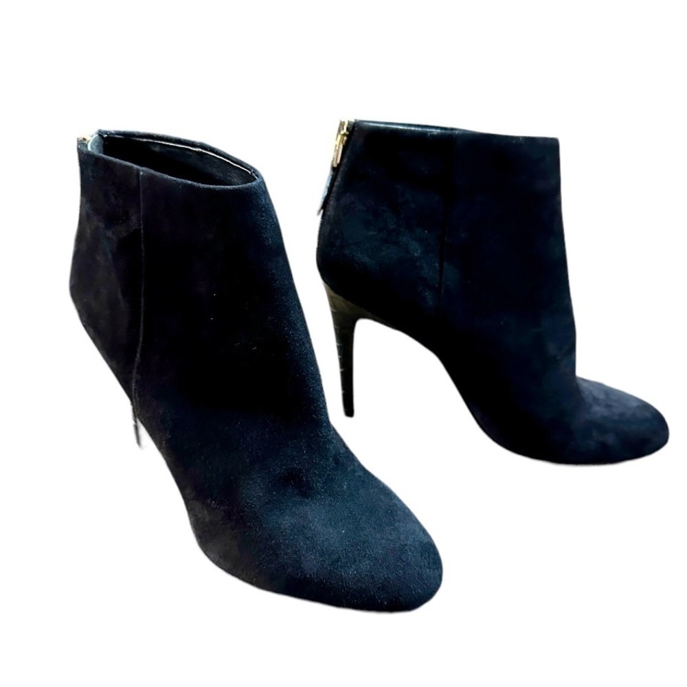 SAM EDELMAN, NWT, CLASSY, BLACK SUEDE, ANKLE BOOTS. SIZE 8 1/2